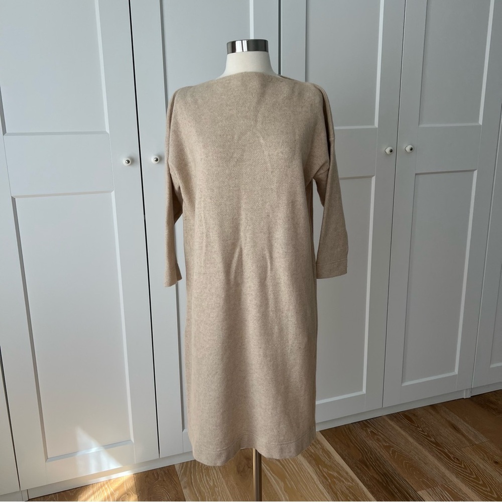 Elizabeth Suzann Eva Boatneck Wool Dress Medium - Picture 5 of 13